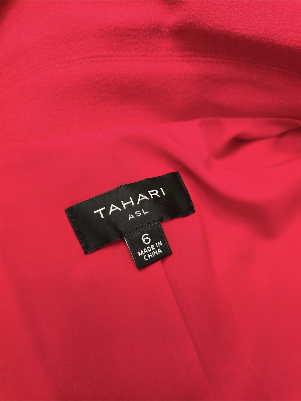 LNWOT - Tahari ASL Red Blazer & Skirt Suit Set Sz 6 - Picture 8 of 12